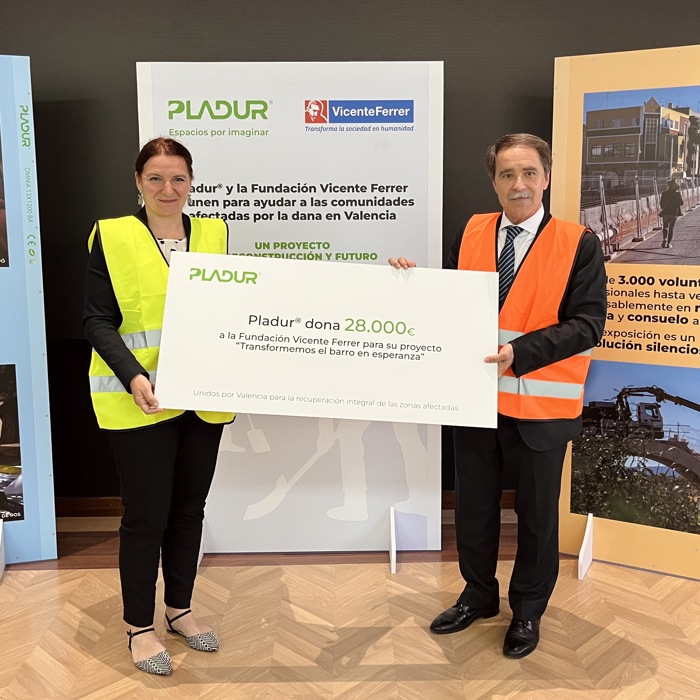Pladur® y la Fundación Vicente Ferrer, unidos por Valencia tras la DANA